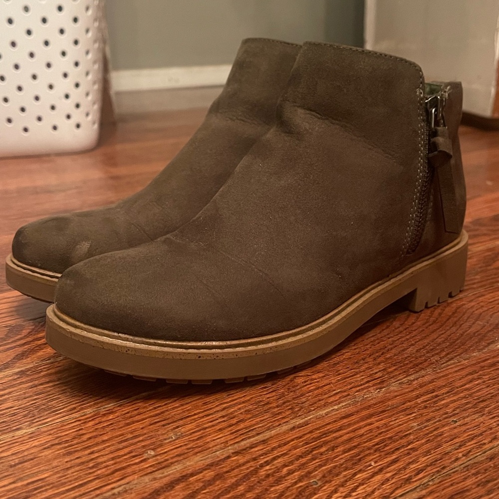 Sage green boots